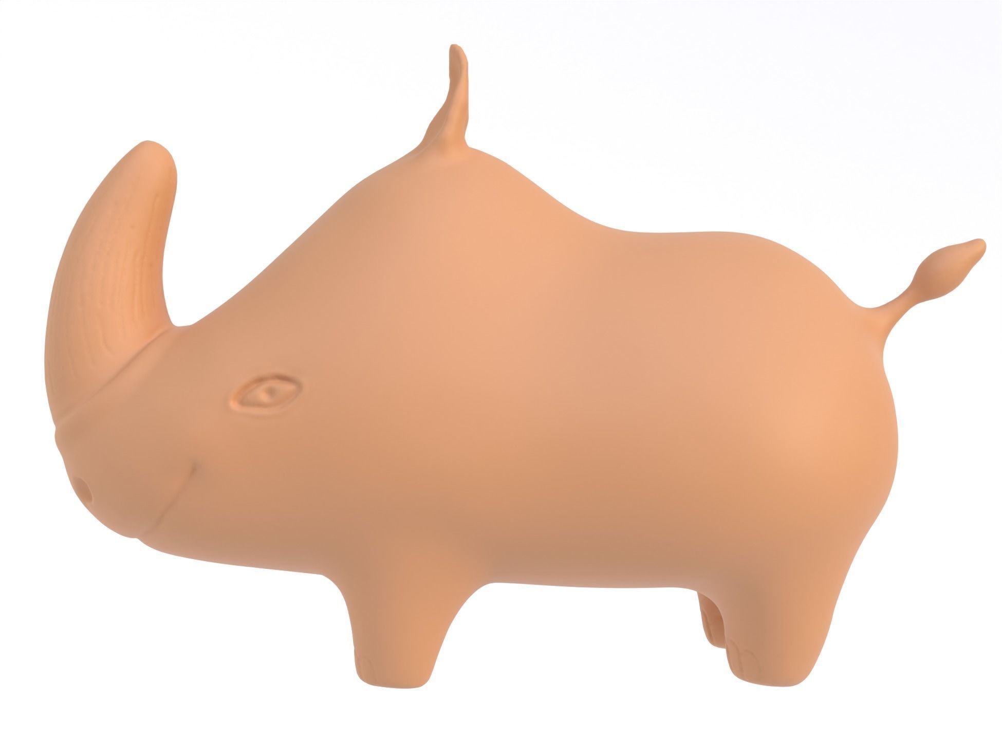 Rhinoceros sculpture 3D model_6