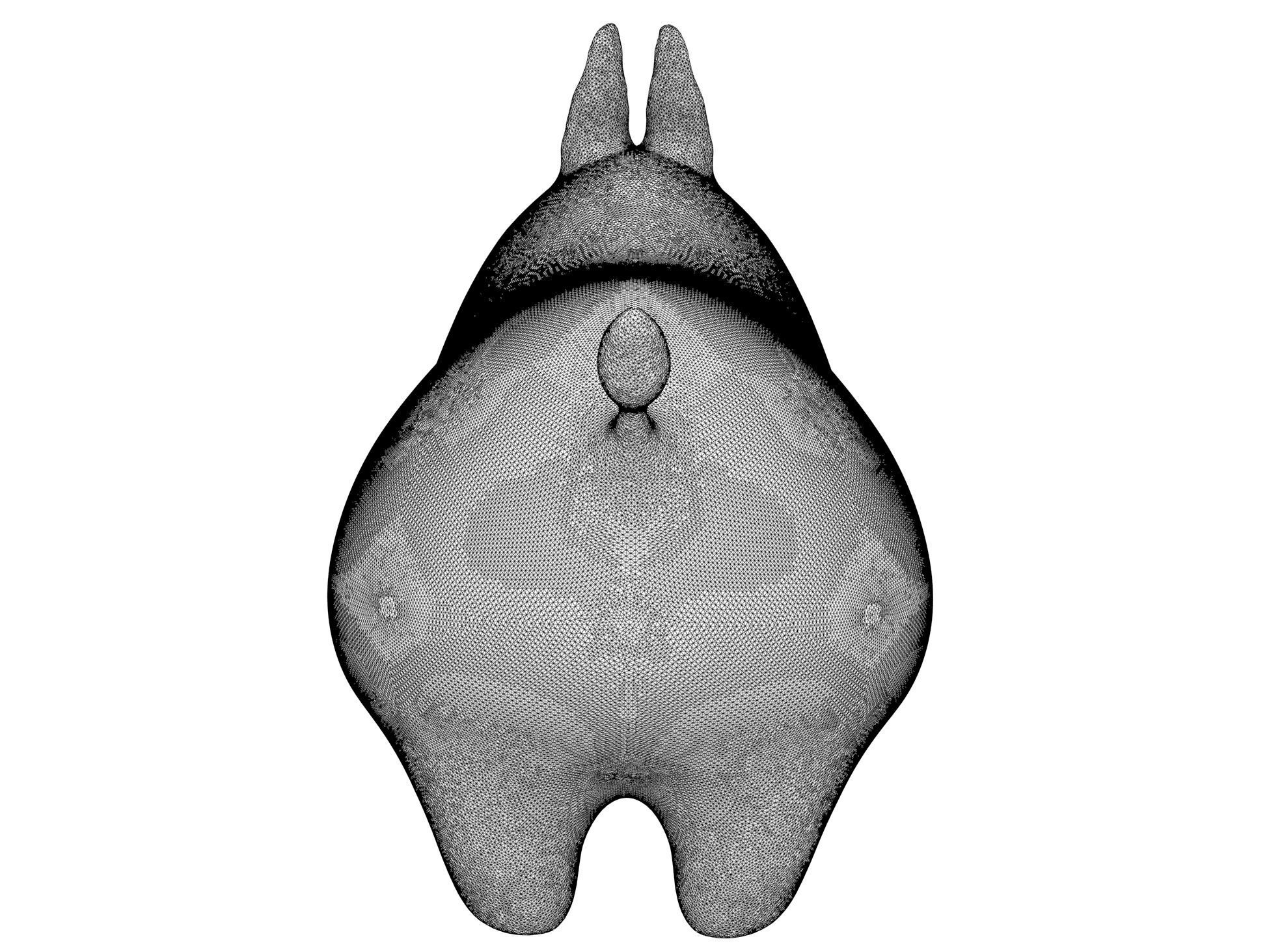 Rhinoceros sculpture 3D model_11