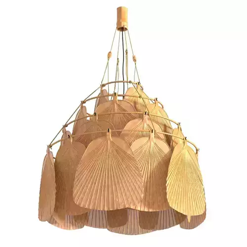 Ingo Maurer San Ju ceiling lamp Uchiwa series 3D model