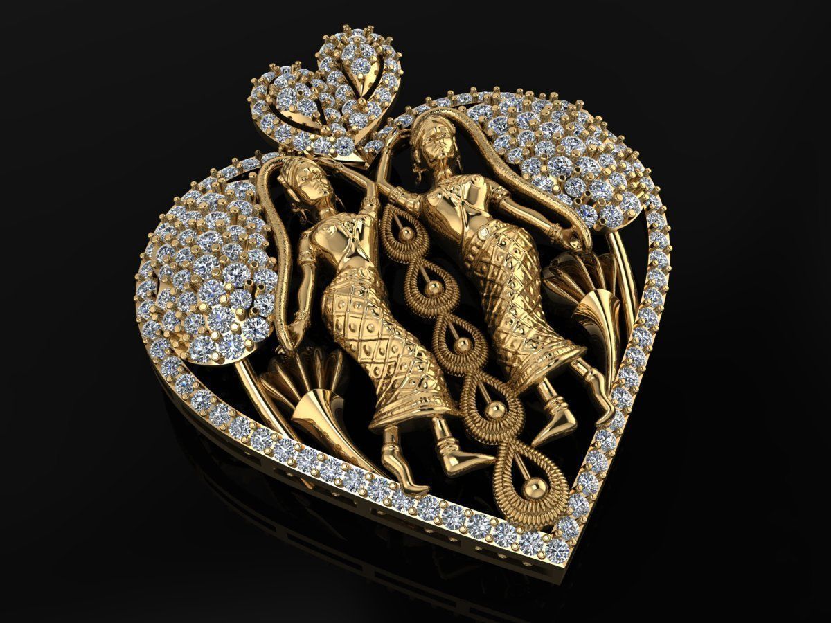 Buddha statue Pendent Jewelry Code-JST100 3D print model_1