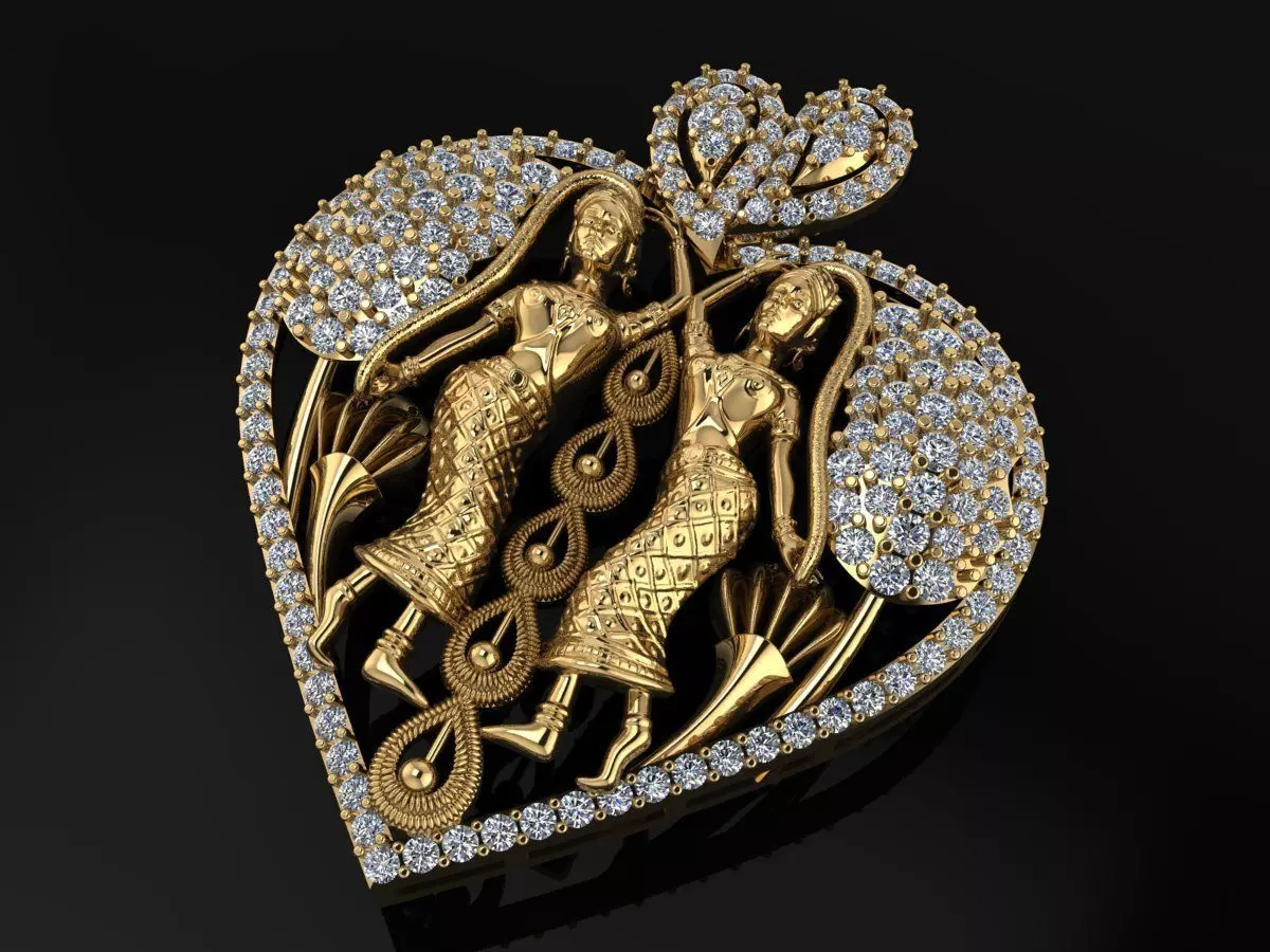 Buddha statue Pendent Jewelry Code-JST100 3D print model_0