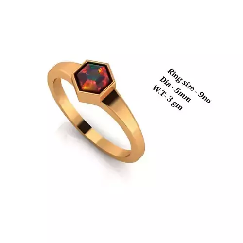 Rupee Rosecut Ring