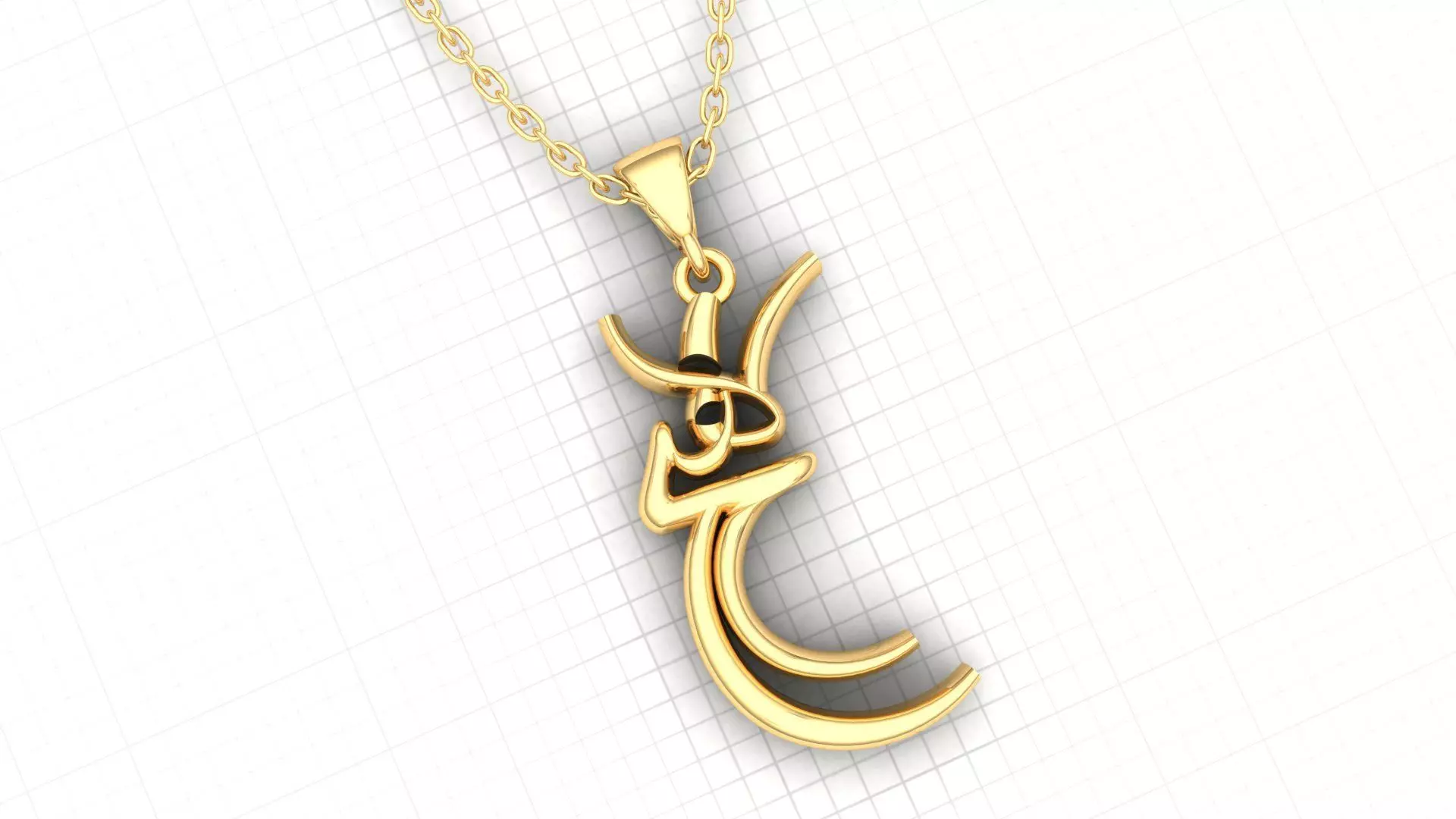 1 Maulana pendant 3D print model_0
