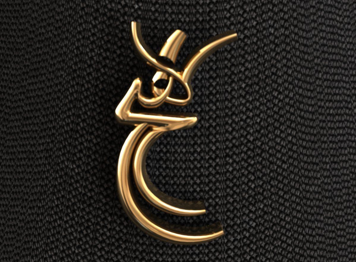 1 Maulana pendant 3D print model_2