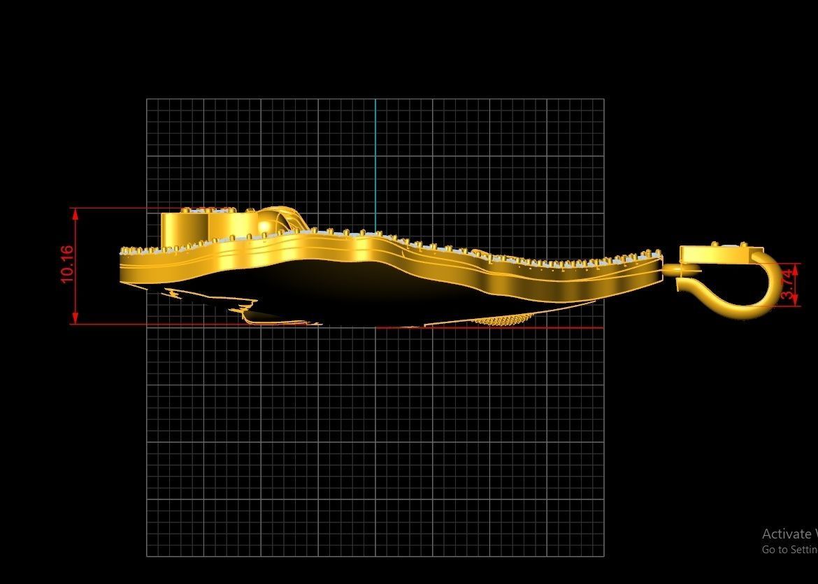 Buddha statue Pendent Jewelry Code-JST097 3D print model_4