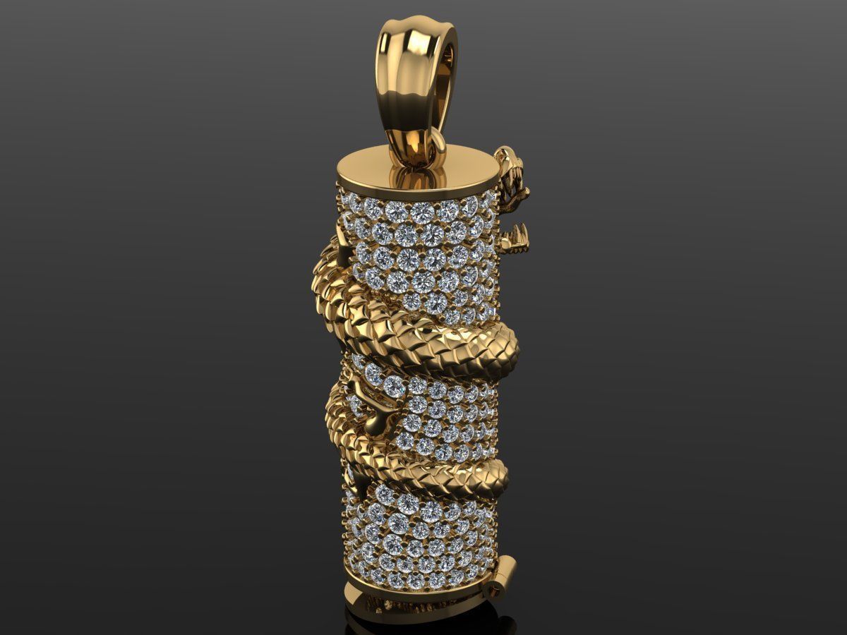 Dragon Pendent Jewelry Code-JST096 3D print model_1