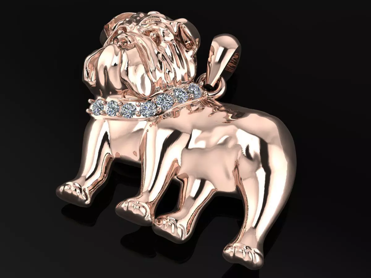 Pit Bull Pendent Jewelry Code-JST094 3D print model_0