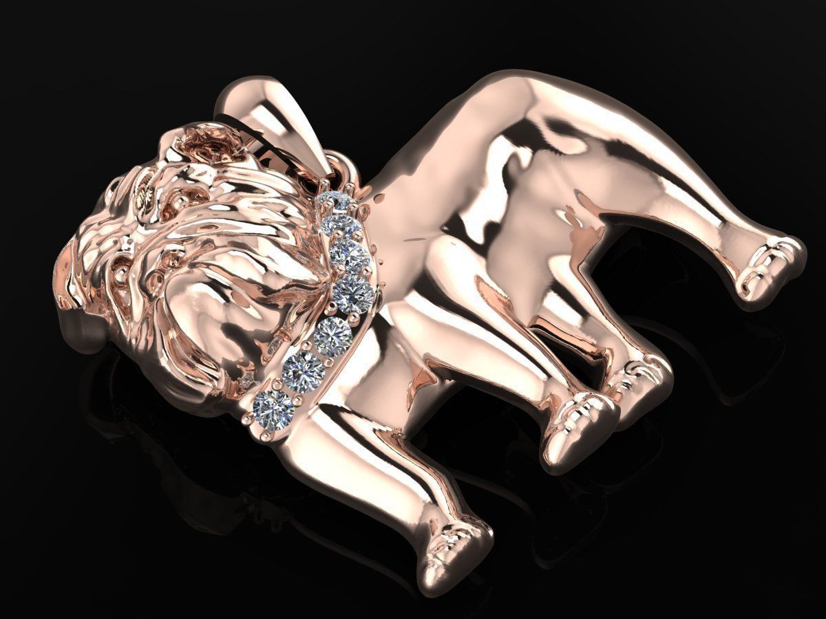 Pit Bull Pendent Jewelry Code-JST094 3D print model_1