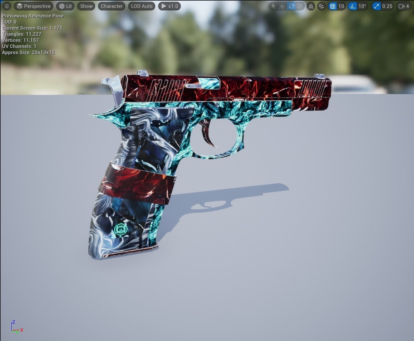 Revenge Vulcano Low-poly 3D model_7