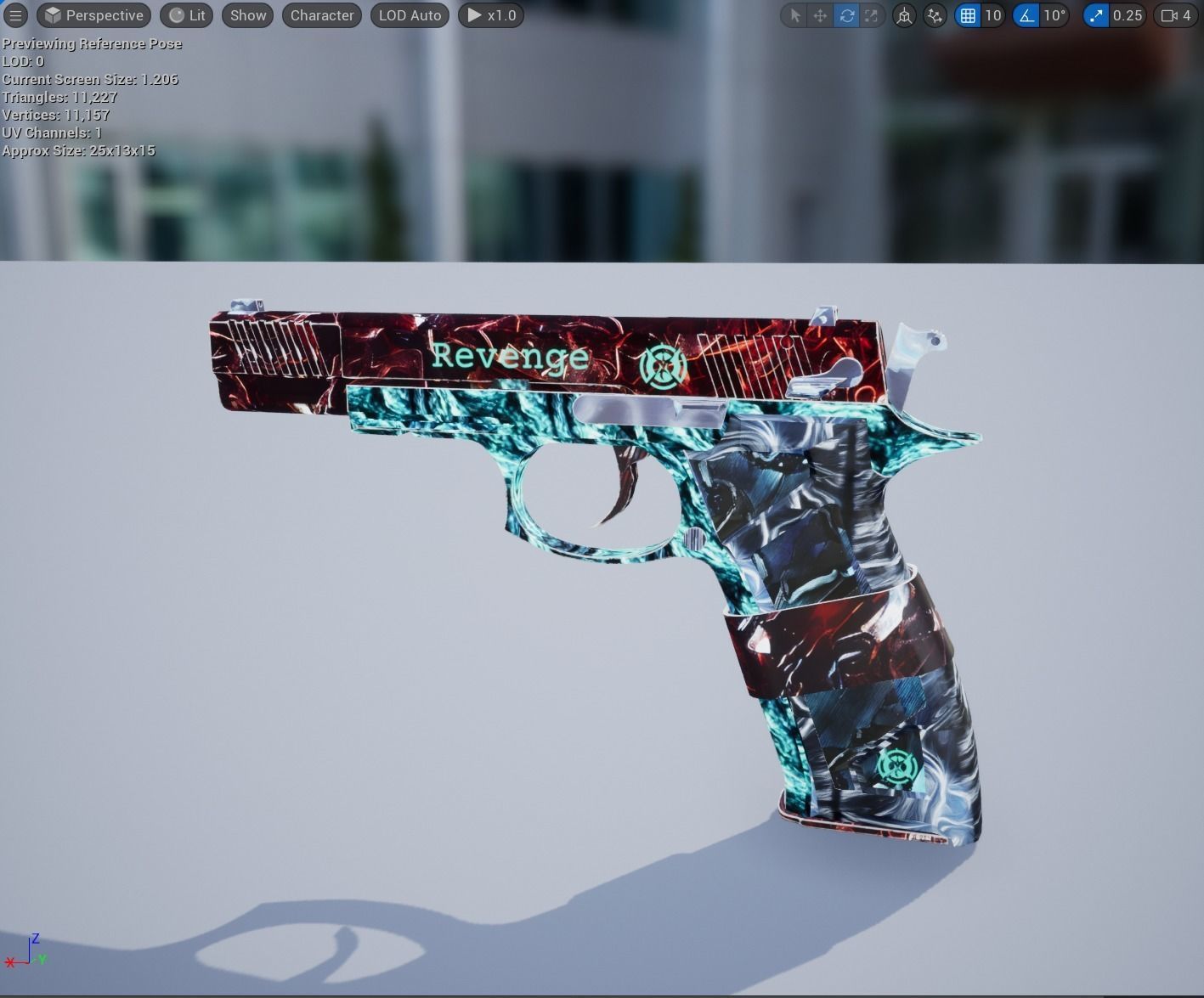 Revenge Vulcano Low-poly 3D model_4