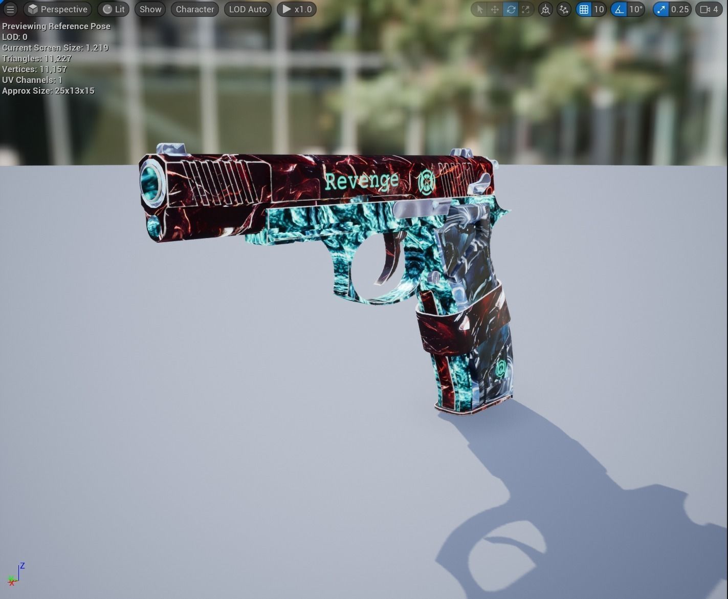 Revenge Vulcano Low-poly 3D model_5