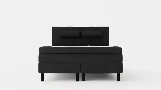 Lucky Continental Bed 160x200mory Black