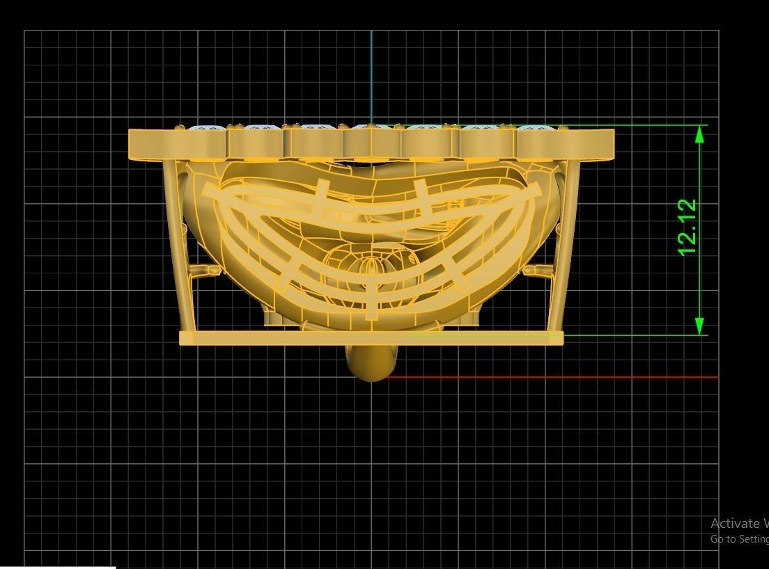 Buddha statue Pendent Jewelry Code-JST091 3D print model_3