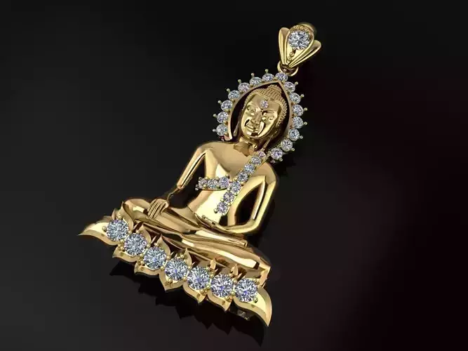 Buddha statue Pendent Jewelry Code-JST091