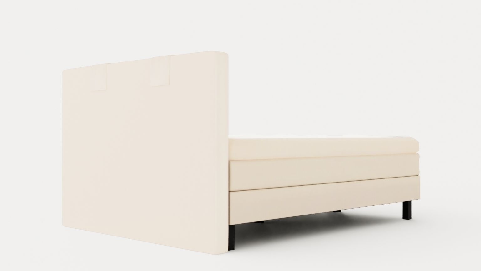 Lucky Continental Bed 160x200 Memory Mattress Low-poly 3D model_3