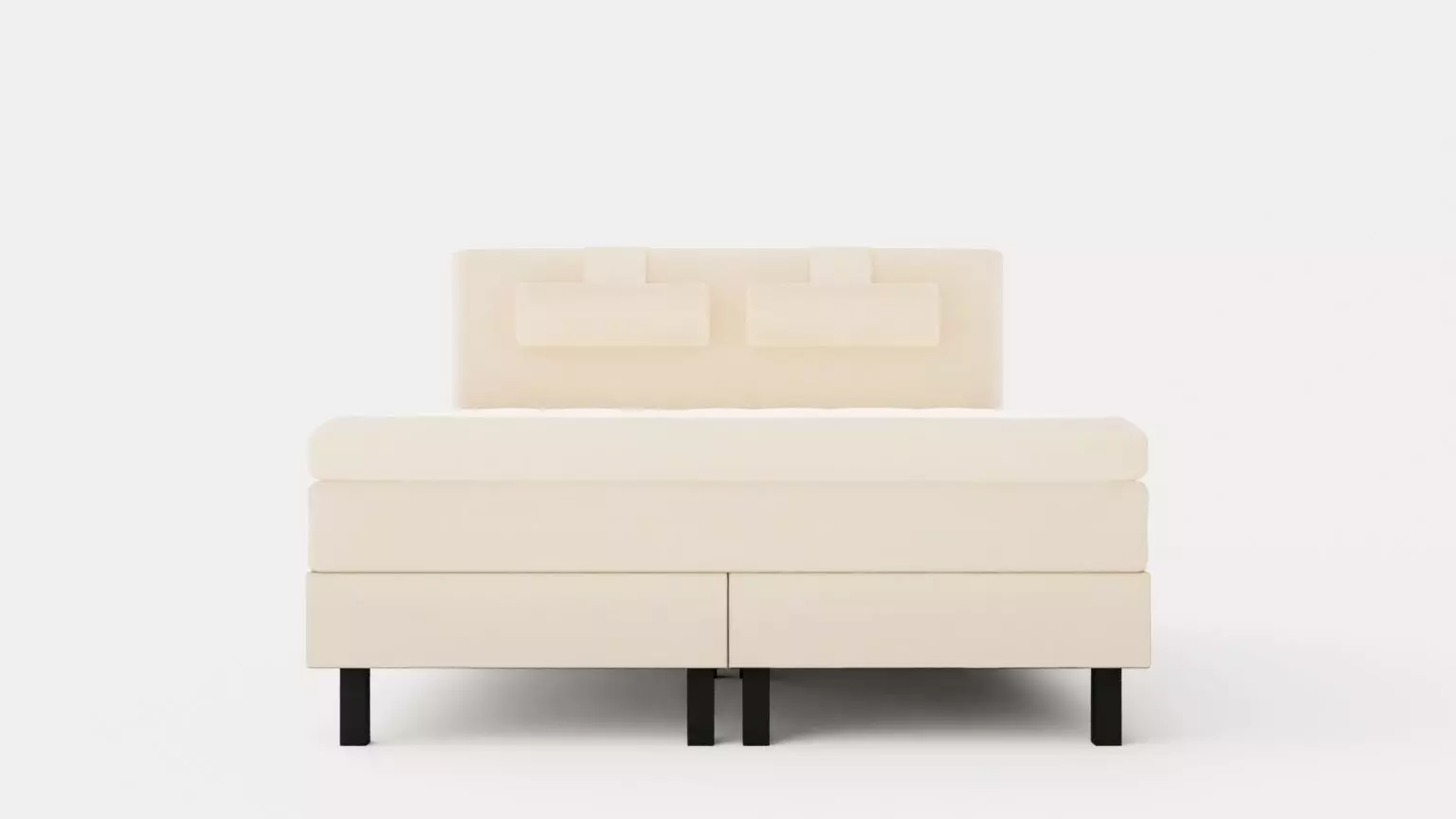 Lucky Continental Bed 160x200 Memory Mattress Low-poly 3D model_0