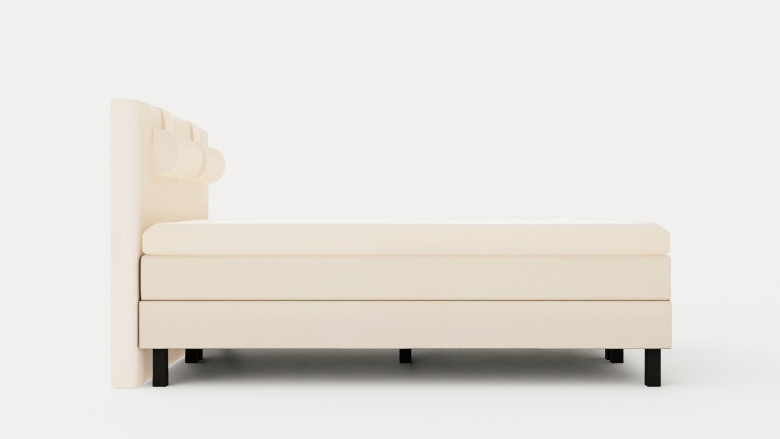 Lucky Continental Bed 160x200 Memory Mattress Low-poly 3D model_2