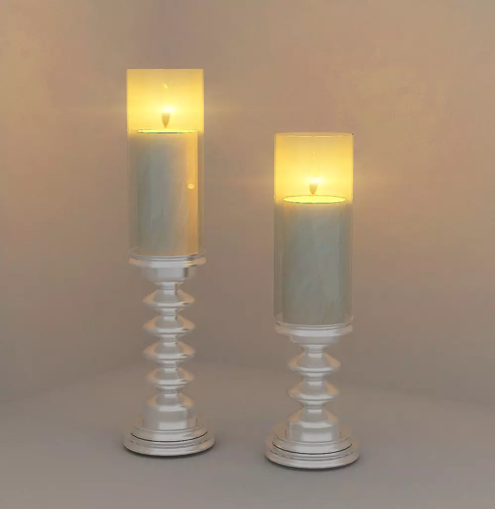 candels velas decorativas Free 3D model