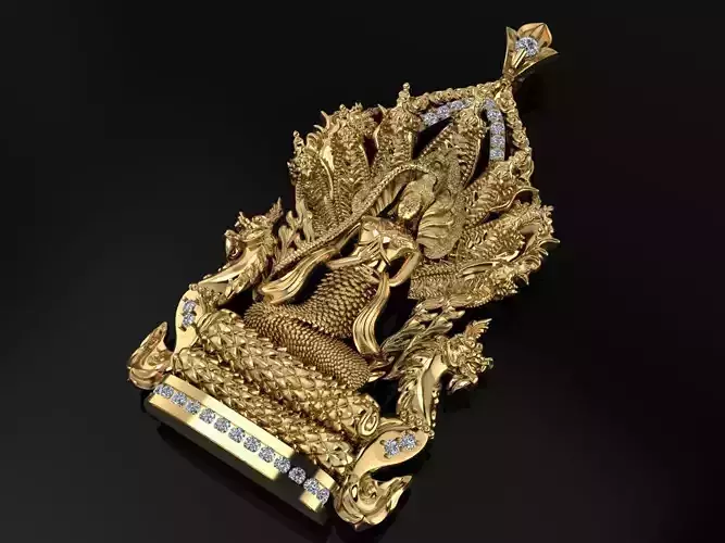 Buddha statue Pendent Jewelry Code-JST090 3D print model