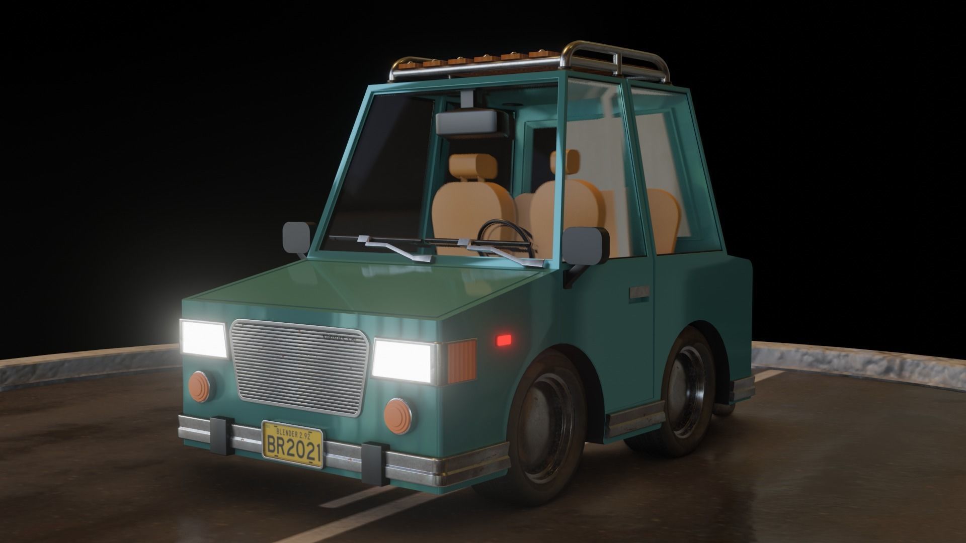 Carro simples free 3D model | CGTrader