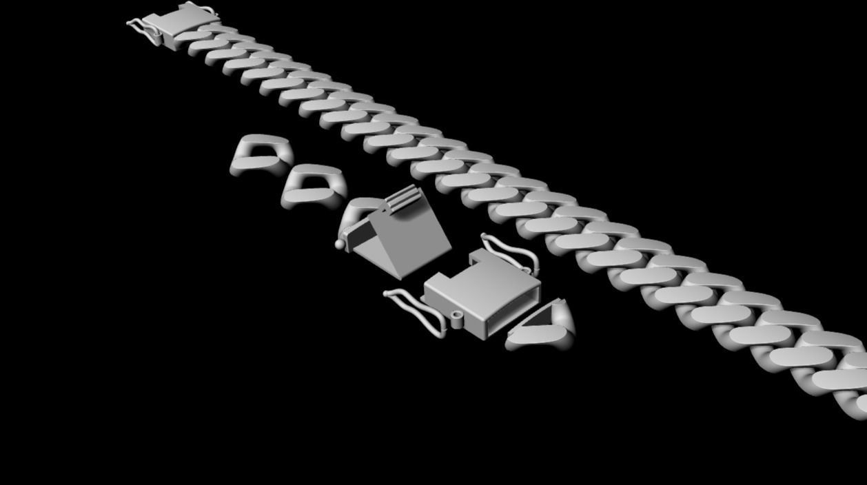14 MM CUBAN LINK 3D print model 3D print model_2
