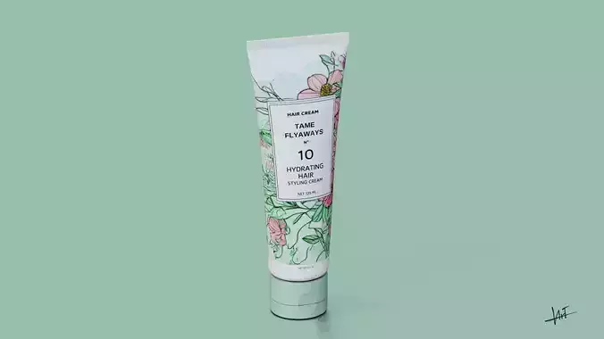 Hair style cosmetic packaging tube 