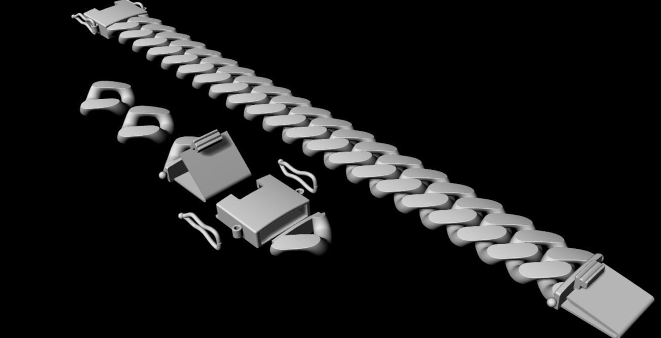 16 MM CUBAN LINK 3D print model 3D print model_1