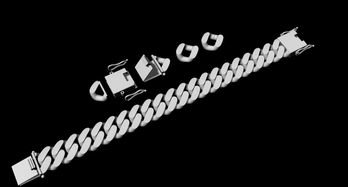 16 MM CUBAN LINK 3D print model 3D print model_2