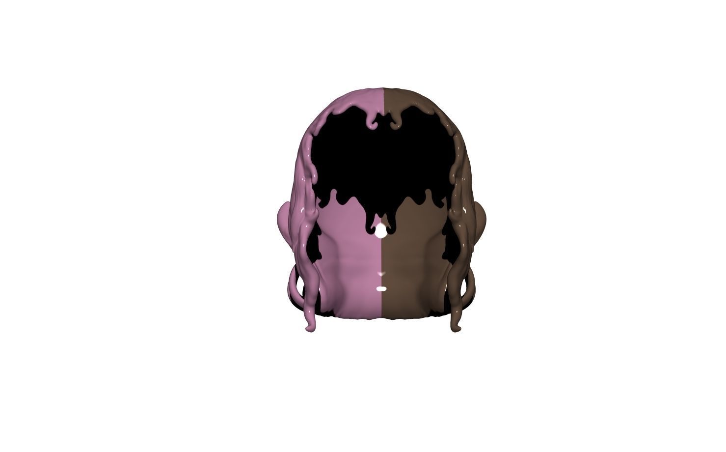Melanie Martinez Hair  3D print model_1