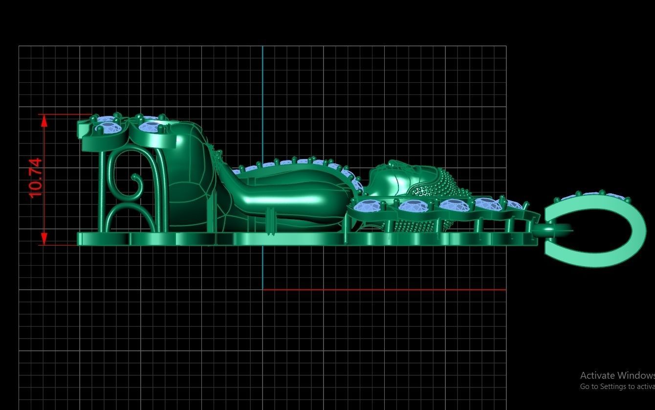 Buddha statue Pendent Jewelry Code-JST083 3D print model_4