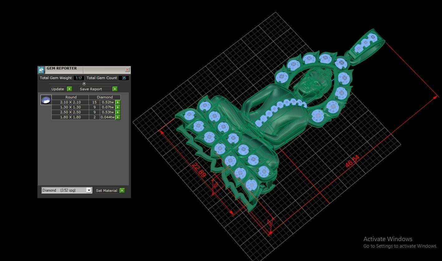 Buddha statue Pendent Jewelry Code-JST083 3D print model_5