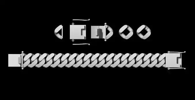 18 MM CUBAN LINK 3D PRINT MODEL