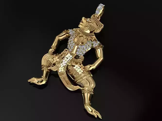 Hanuman Pendent Jewelry Code-JST081