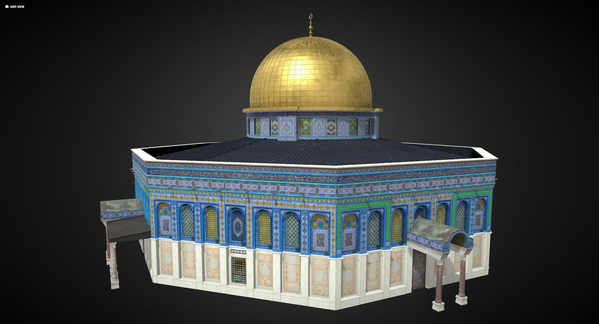 Dome OF The Rock Realistic 3d Model 3D model | CGTrader