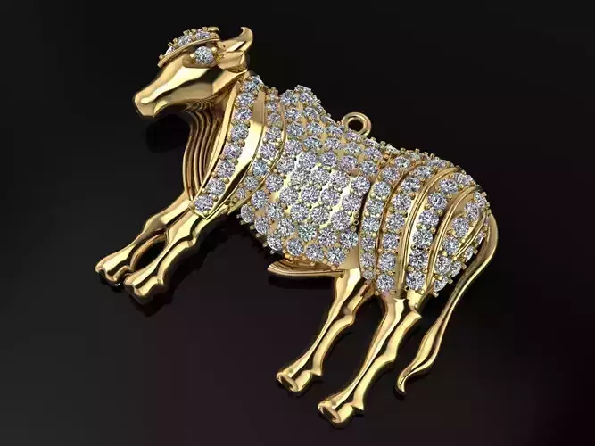 Cow Pendent Jewelry Code-JST077