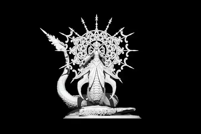 MEDUSA Beakyung The White Viper SILKROAD FIGURE SILKROAD ONLINE