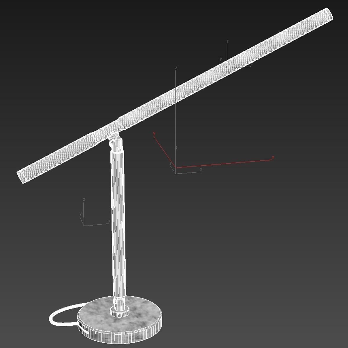 Ralph Lauren Home Barrett Knurled Boom-Arm Desk Light 3D model_7