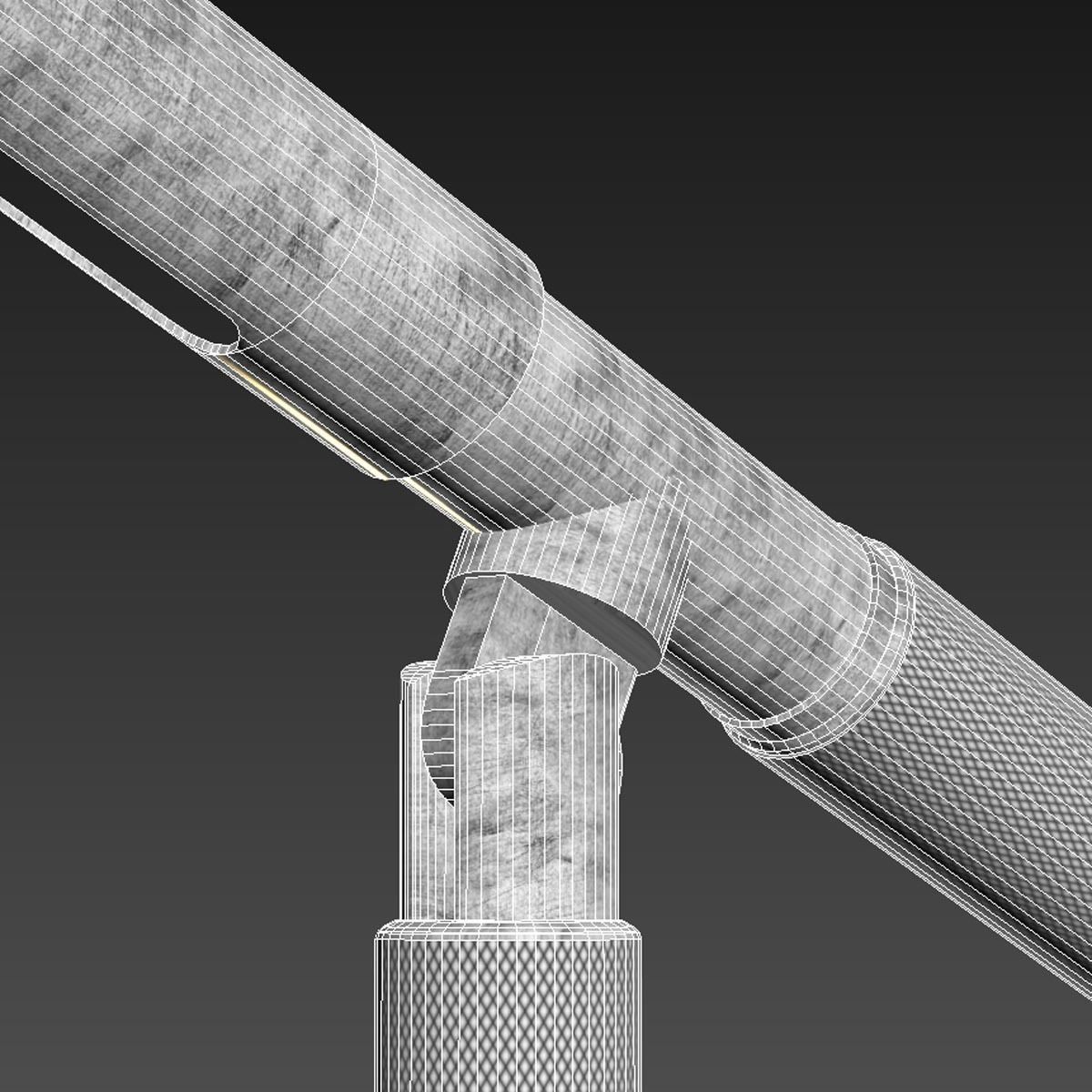 Ralph Lauren Home Barrett Knurled Boom-Arm Desk Light 3D model_8