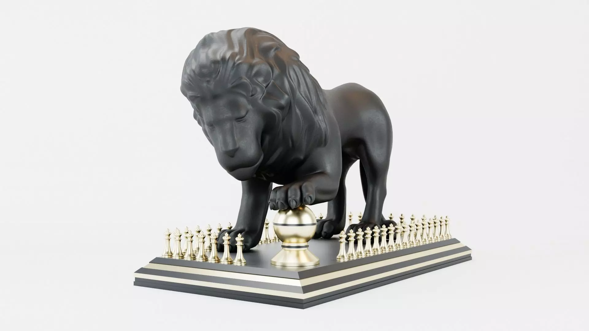 Lion Sculpture 3d print model 3D print model