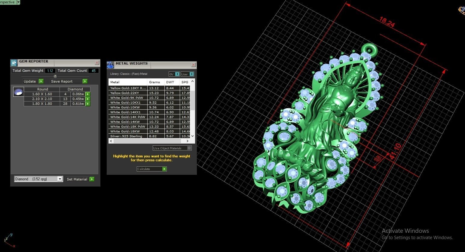Buddha statue Pendent Jewelry Code-JST070 3D print model_5
