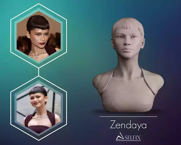 Zendaya 01 3D print model