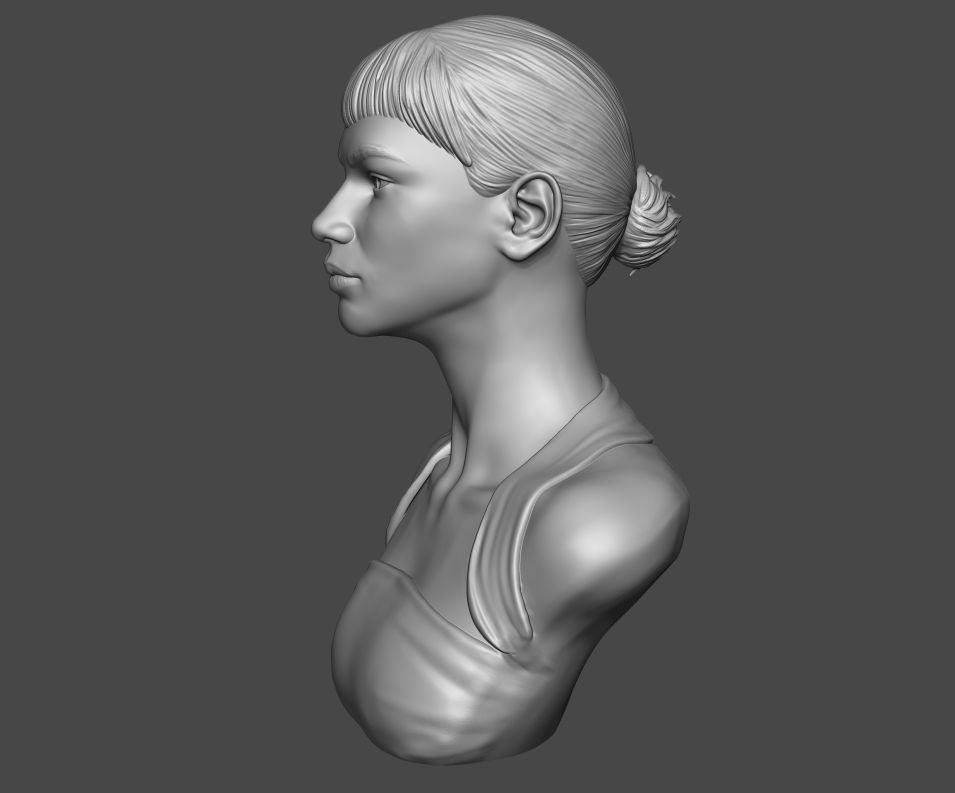 Zendaya 01 3D print model_11