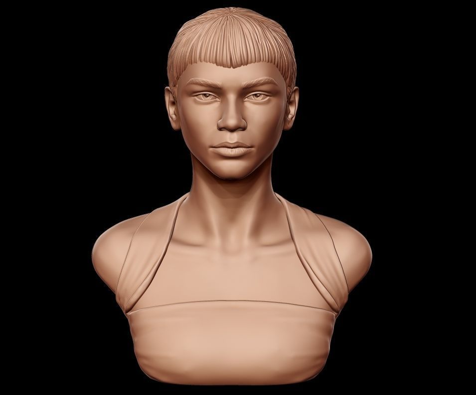Zendaya 01 3D print model_2