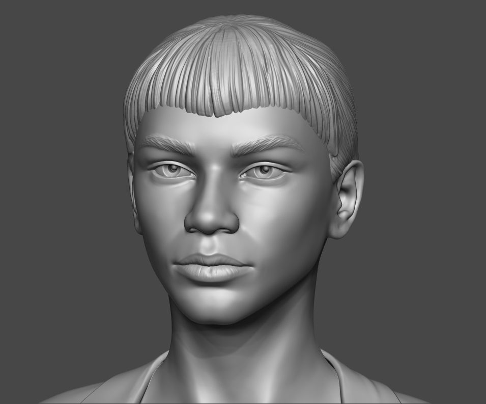 Zendaya 01 3D print model_10