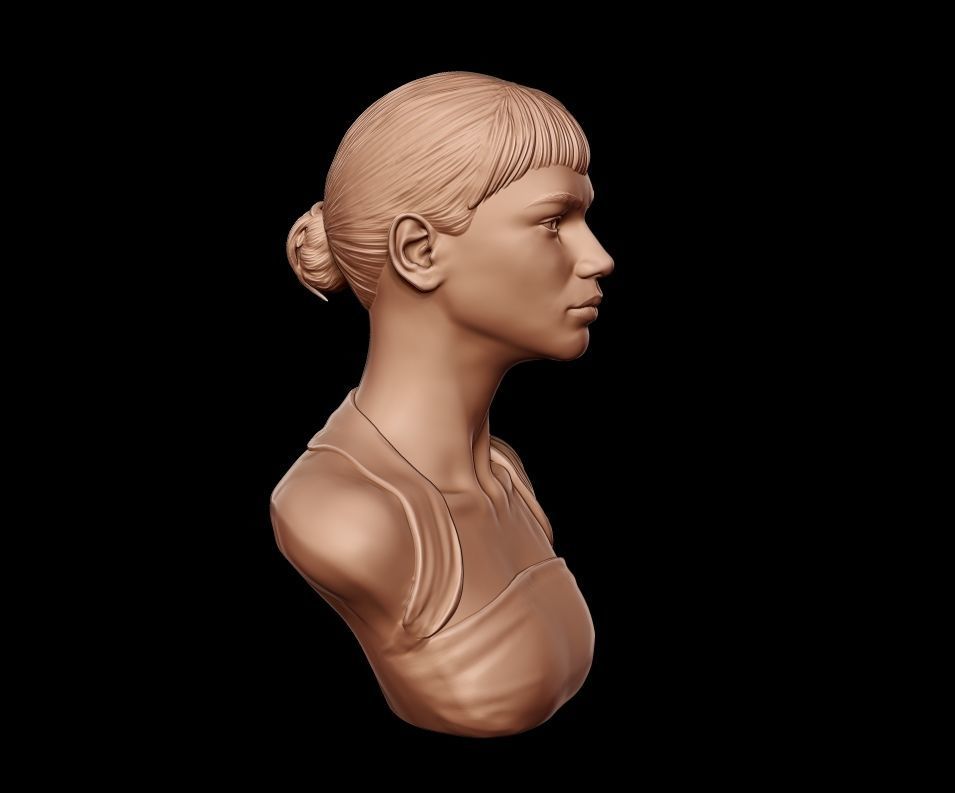 Zendaya 01 3D print model_7