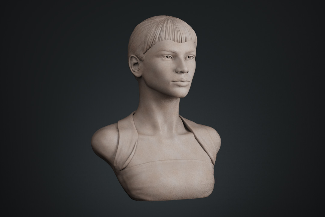 Zendaya 01 3D print model_12