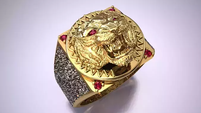 Men Tiger Gift  Ring