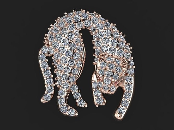 Tiger Pendent Jewelry Code-JST063 3D print model