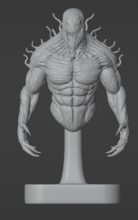 3D print Toxin Figure Stand 3D print model_1