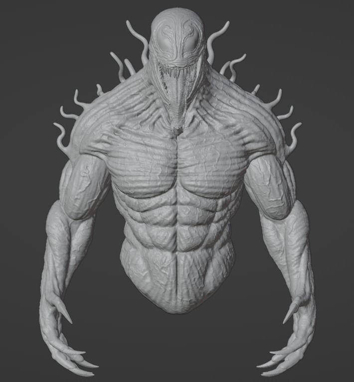 3D print Toxin Figure Stand 3D print model_2